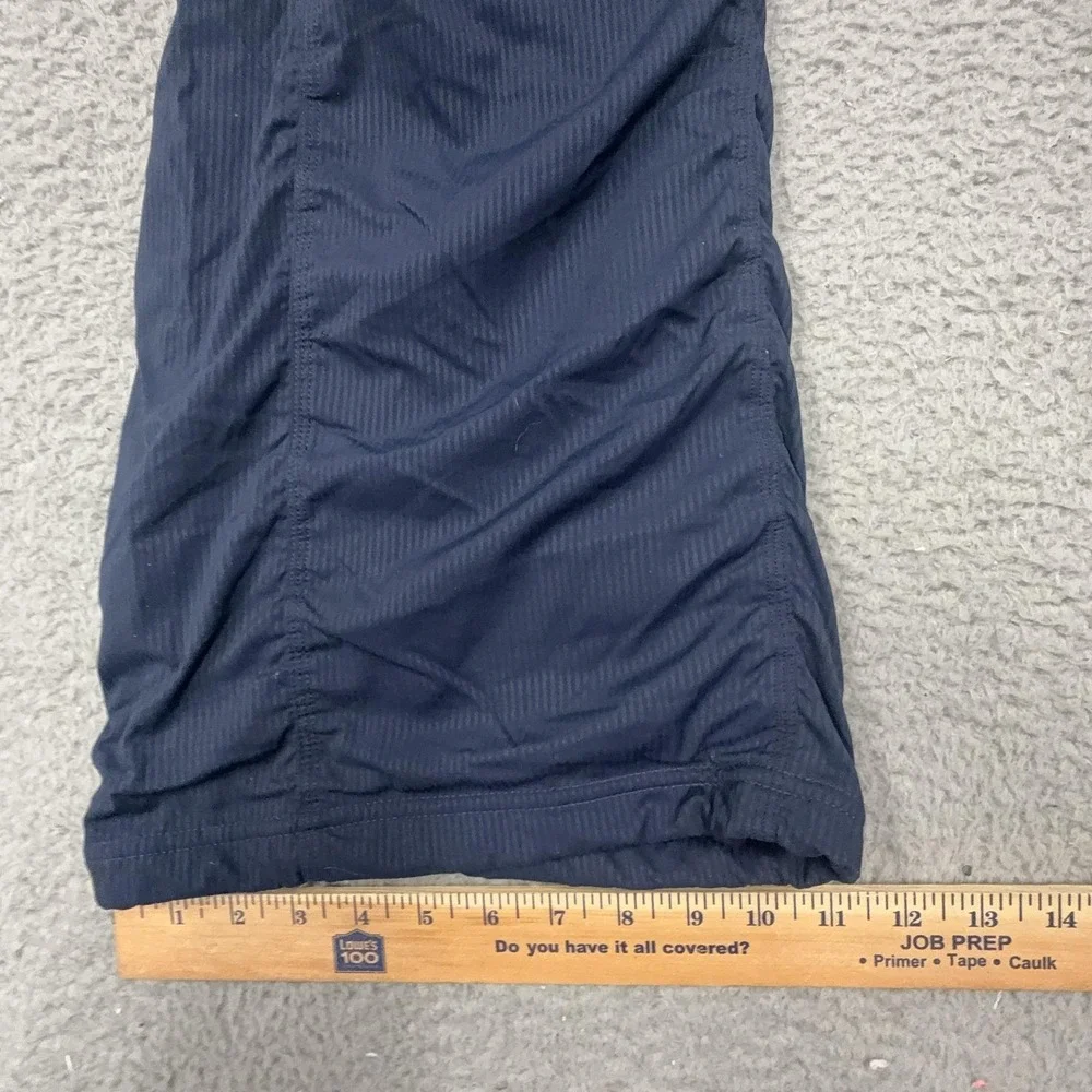 Lululemon Pants Womens 8 Blue Woven Track Drawstring Pockets Yoga Gym Activewear